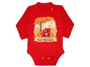 بادی آستین بلند قرمز طرح انار اولین یلدا 