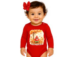 بادی آستین بلند قرمز طرح  هندونه اولین یلدا 