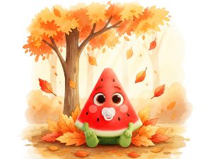 بادی آستین بلند قرمز طرح  هندونه اولین یلدا 