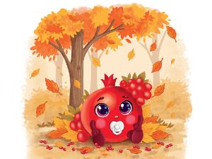 بادی آستین بلند قرمز طرح انار اولین یلدا 